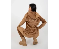 Veliūrinis komplektas moterims RV-KMPL-8443.98P-camelowy