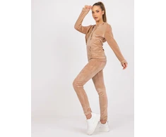 Veliūrinis komplektas moterimsRV-KMPL-6087-1.95P-smėlio spalva