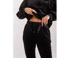 Veliūrinis laisvalaikio kostiumas moterims-DHJ-KMPL-8870.59-juodas