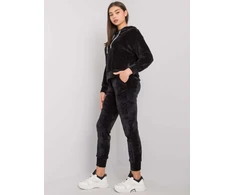 Veliūrinis treningas moterim LK-KMPL-508683.06-juoda