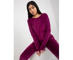 Veliūrinis treningas moterims RV-KMPL-6083.05-violetinė