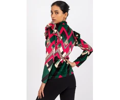Velūro palaidinė su raukiniais Italy Moda
