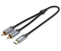 Vention USB-C to 2RCA male audio cable, 2 m