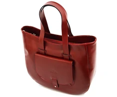 Vera Pelle Torebka na ramię skóra naturalna duża damska shopperbag