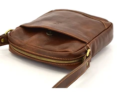 Vera Pelle vyriška od shoulder bag natūralios odos miesto rankinė