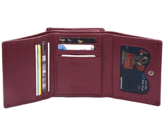 VerMari Damski Portfel Skóra Naturalna Pojemna Portmonetka su RFID