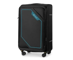 Kelioninis Solier Luggage Vidutinis lagaminas M 23 Solier SOFTFLEX STL2240 - juodas ir žalia