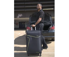 Kelioninis Solier Luggage Vidutinis lengvas lagaminas M Solier STL1651 - Juodas/žalias