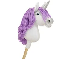 Vienaragis ant lazdos su violetine karčiais ir sidabriniu ragu Hobby Horse