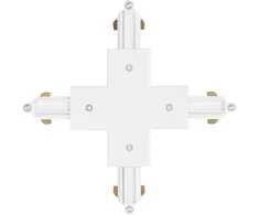 Vienfazio bėgelio X formos sujungimas TRACKLIGHT, baltas