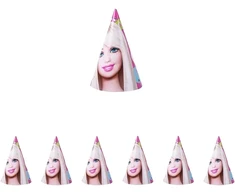 Vienkartinės kepuraitės Barbie, 10 vnt.