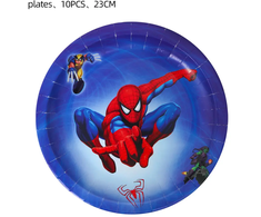 Vienkartinės lėkštutės „Žmogus voras” (Spiderman) 23cm – 10 vnt