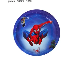 Vienkartinės lėkštutės „Žmogus voras” (Spiderman) 18cm – 10 vnt