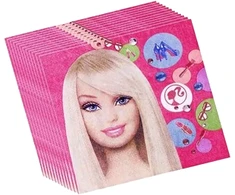 Vienkartinės servetėlės Barbie, 20 vnt.