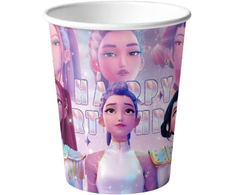 Vienkartiniai Puodeliai K-POP DEMON HUNTERS Stiliaus, 10 vnt.