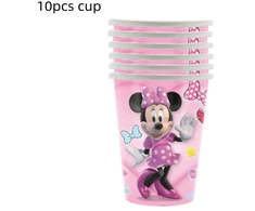Vienkartiniai puodeliai Minnie Mouse, 10 vnt.