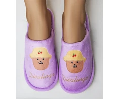 Violetinės minkštos šlepetės Diealings