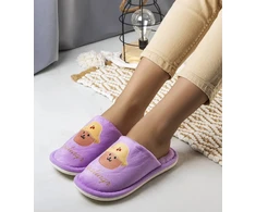 Violetinės minkštos šlepetės Diealings