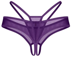 Violetiniai crotchless stringai Obsessive