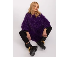 Violetinis pončas oversize