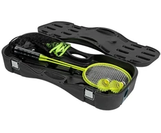 VIRTUFIT 2 VIENAME NEŠIOJAMAS BADMINTONO IR TENISO RINKINYS - SU DĖKLU IR RAKETĖMIS