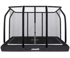 VIRTUFIT Lauko batutas 183 x 274 cm su apsauginiu tinklu