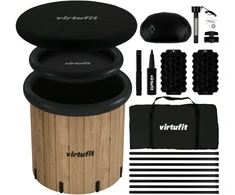 VIRTUFIT LEDO VONIA XXL - 375 LITRŲ - MEDIENOS IMITACIJA - SU PRIEDAIS