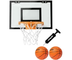 Interplastic VIRTUFIT PRO MINI KREPŠINIO LENTA SU 2 KAMUOLIAIS IR POMPA - JUODA