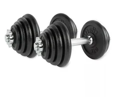 VIRTUFIT REGULIUOJAMŲ PRO HANTELIŲ RINKINYS - ŠTANGOS RINKINYS - KETAUS - 1 X 15 KG