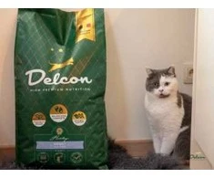 Delcon Visavertis begrūdis pašaras suaugusioms katėms su žuvimi / 8,75 kg