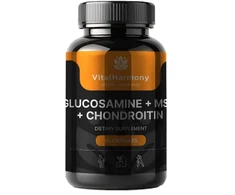 Pagaminta ES pagal SIA MatrixSoftLabs užsakymą (Latvija) VitalHarmony Gliukozaminas + MSM + Chondroitinas - 90 kapsulių