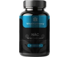 VitalHarmony NAC (N-acetil-L-cisteinas) - 90 kapsulių