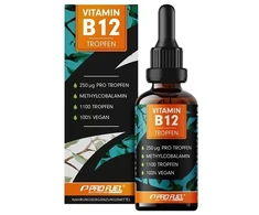 Vitaminas B12 lašai ProFuel 50 ml, 1800 lašų