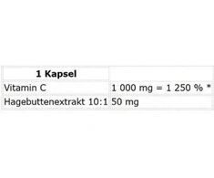 Vitaminas C Nutrend su erškėtuogėmis 60 kapsulių