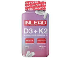 INLEAD Vitaminas D3 + K2 + Magnis 120 Kapsulių