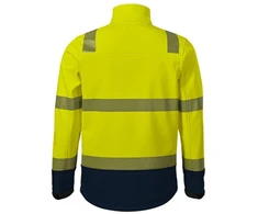 Vyriška fluorescencinė softshell striukė Rimeck HV Drop, geltona
