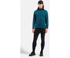 Vyriška hibridinė bėgimo striukė Odlo Zeroweight Warm Hybrid, žalia
