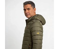 Vyriška ilga striukė su gobtuvu Geographical Norway Amigomap, chaki