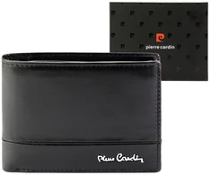 Vyriška odinė piniginė Pierre Cardin YS605 8806 juoda