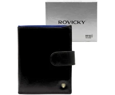Vyriška odinė piniginė su RFID apsauga Rovicky