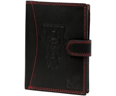 Vyriška odinė piniginė su užsegimu 10,5×13 cm Money Keeper – kasdienai