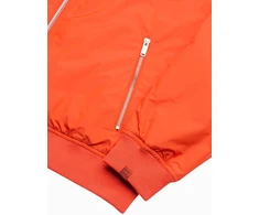 Vyriška plytų raudonumo bomber stiliaus striukė