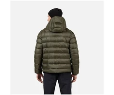 Vyriška pūkinė striukė su gobtuvu Rossignol Aretu Down Hoodie, žalia