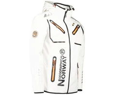 Vyriška softshell striukė Geographical Norway Rainbow, balta