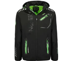 Vyriška softshell striukė Geographical Norway Royaute 068, juoda ir žalia