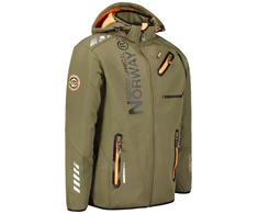 Vyriška softshell striukė Geographical Norway, chaki ir oranžinė