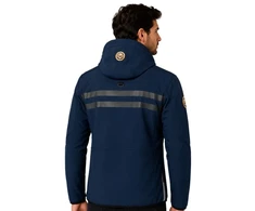 Vyriška softshell striukė Geographical Norway, tamsiai mėlyna ir oranžinė