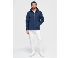 Vyriška softshell striukė su flisiniu vidumi Ombre, tamsiai mėlyna