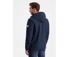 Vyriška SOFTSHELL striukė su fliso viduriu - tamsiai mėlyna