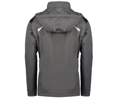 Vyriška softshell striukė su gobtuvu Geographical Norway, tamsiai pilka
